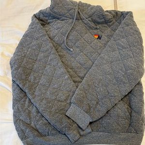 Like new aviator nation quilted hoodie size L